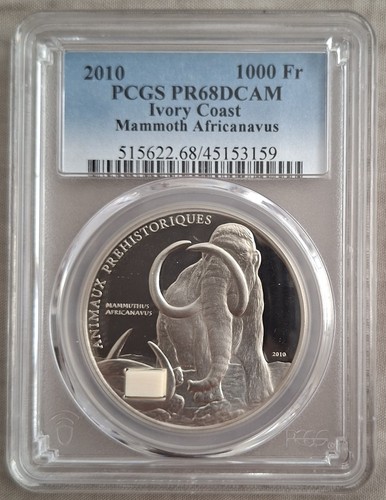 Ivory coast silver proof - silver, 1000